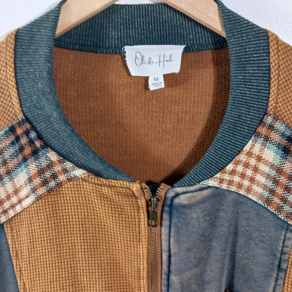 Oli & Hali Multicolor Washed Patchwork Oversized … - image 7